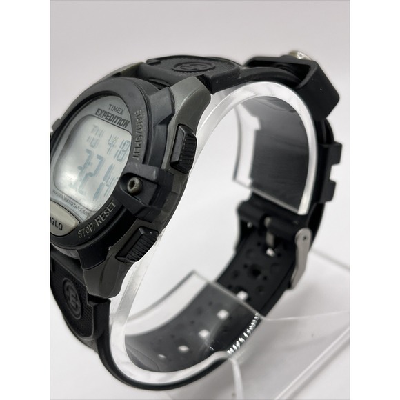 Timex Expedition Indiglo Digital Day/Date Chrono Compass Band Watch- New Battery - Picture 3 of 9
